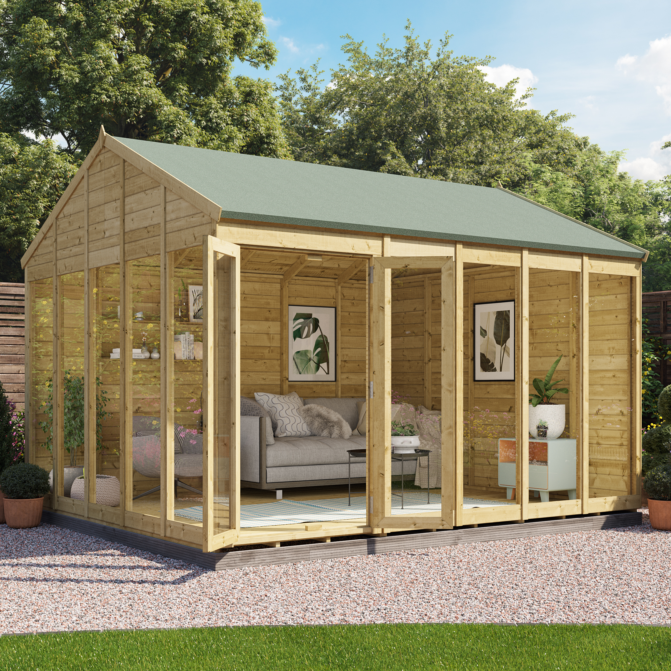 BillyOh Switch Apex Tongue and Groove Summerhouse - 12x10