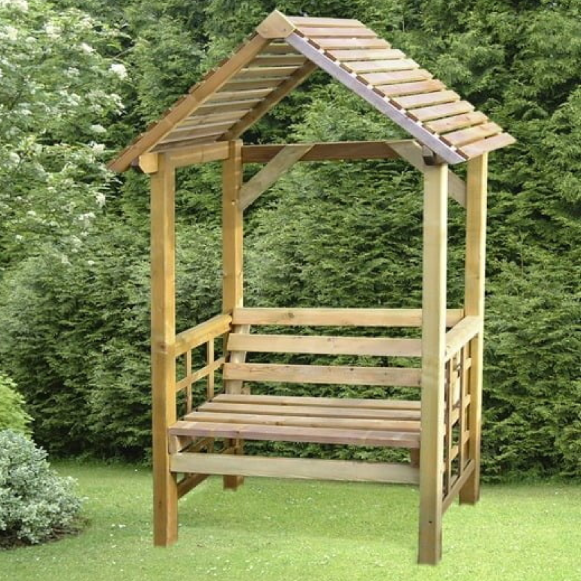 Pantheon Athena Fixed Seat Arbour - Athena