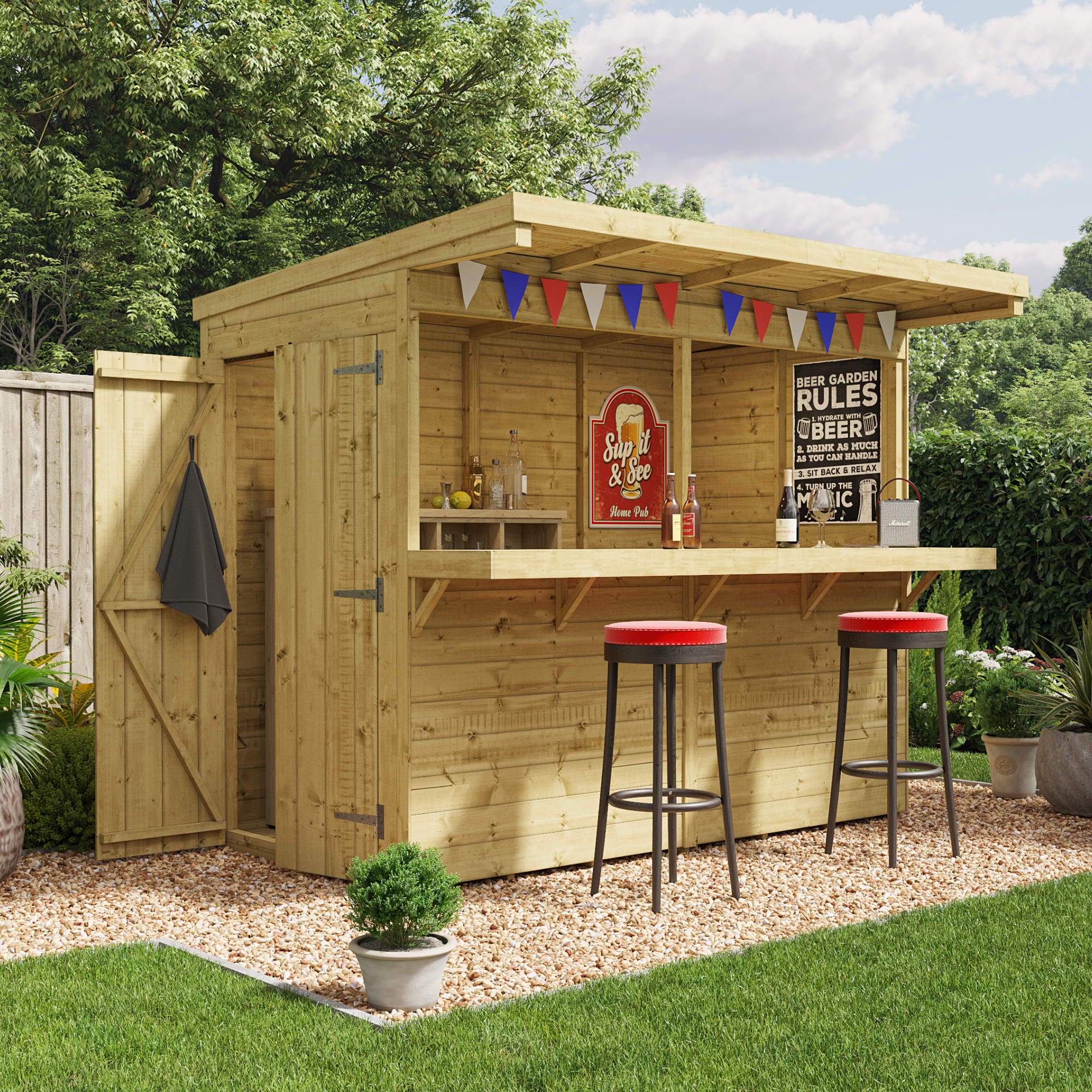 BillyOh Garden Bar Shed - 8x4