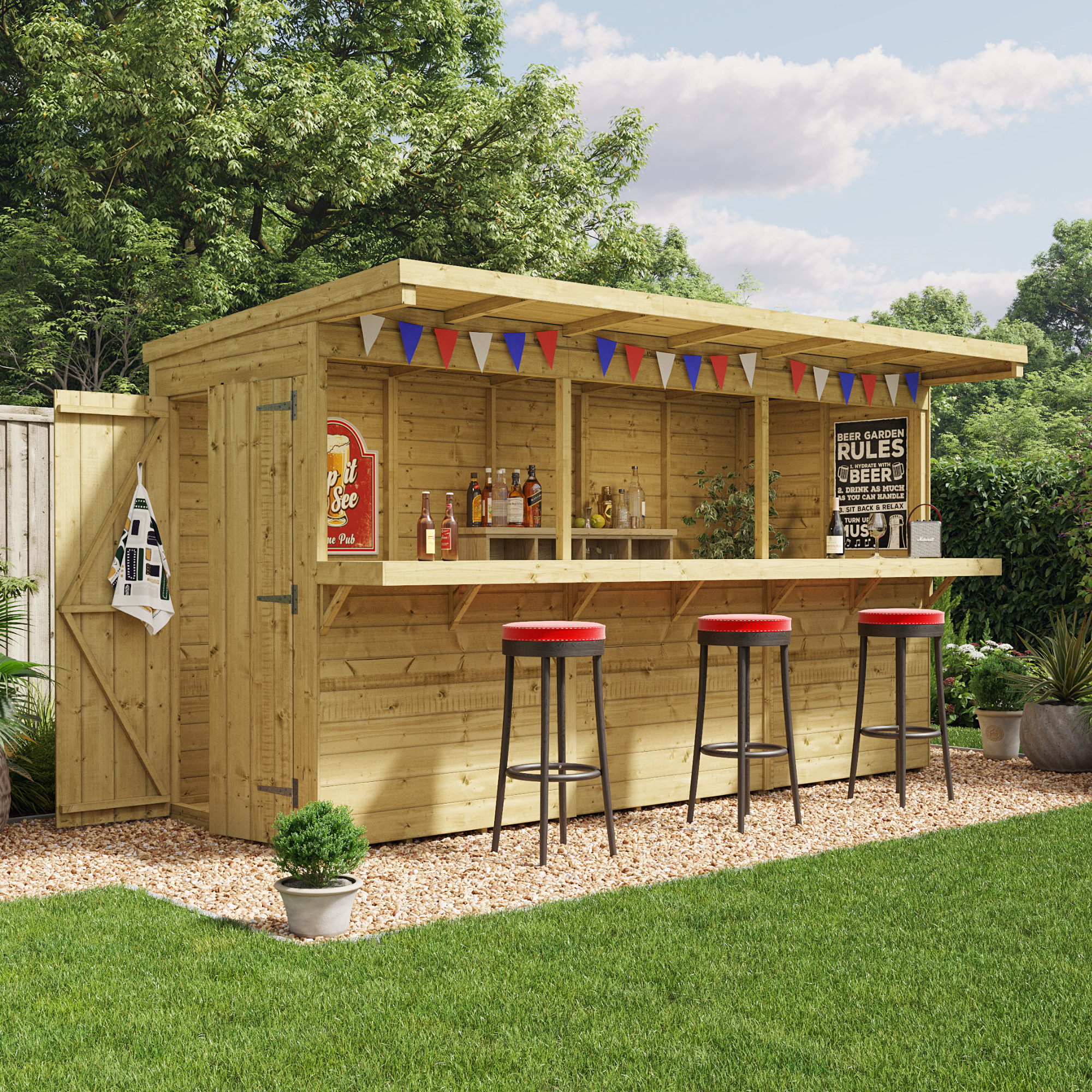 BillyOh Garden Bar Shed - 12x4