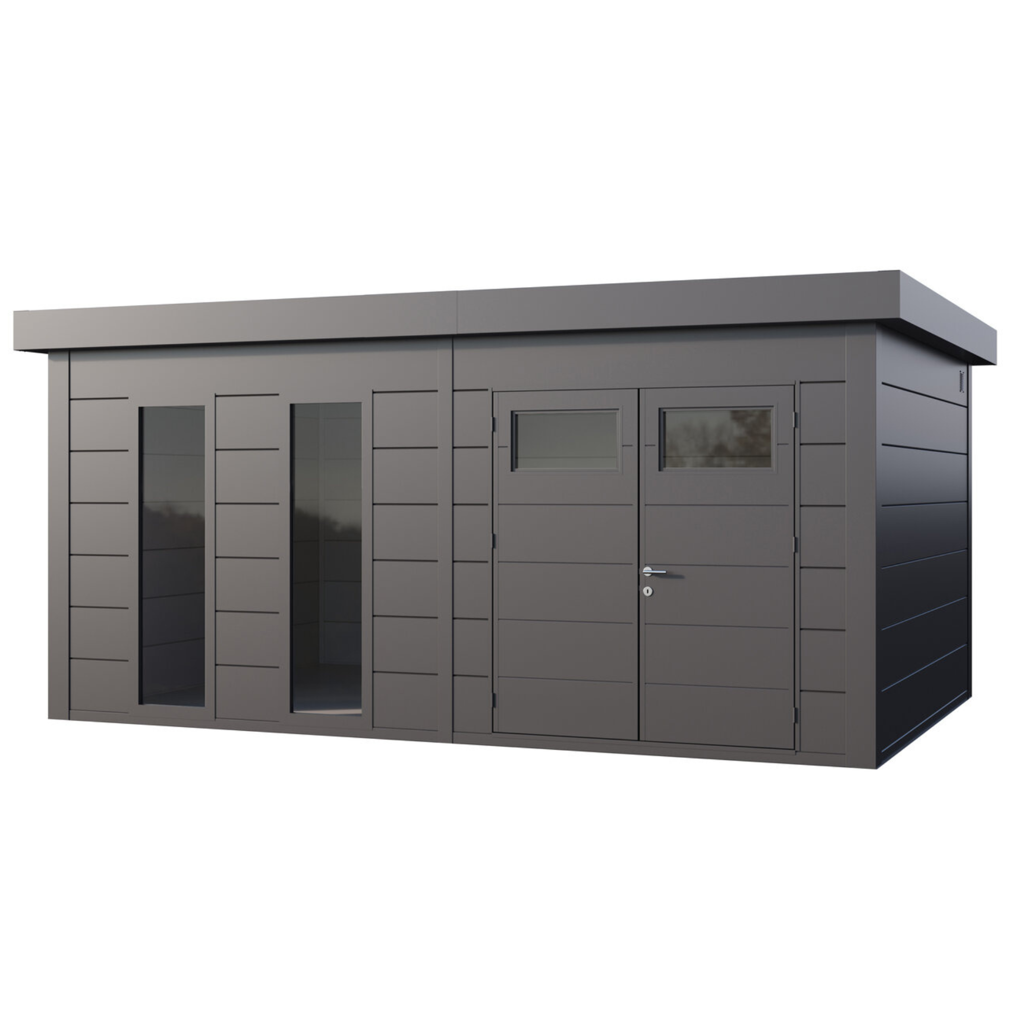 Telluria 18x12ft Eleganto Premier Steel Shed Office - 5.4m x 3.6m